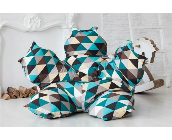 Кресло бескаркасное Цветок (Изумруд), изображение 3 | Интернет магазин мебели и декора LifeDekor