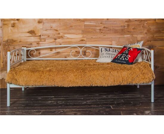 Кушетка Оптима Люкс (90х200/металлическое основание) Бежевый, изображение 3 | Интернет магазин мебели и декора LifeDekor