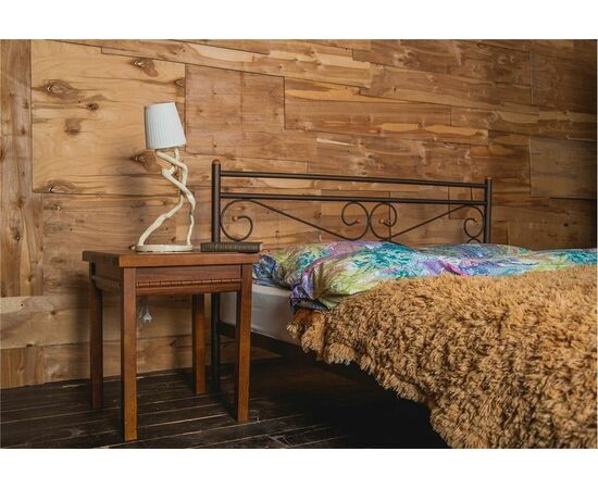 Кровать двуспальная Мишель (160х200) коричневый бархат, изображение 3 | Интернет магазин мебели и декора LifeDekor