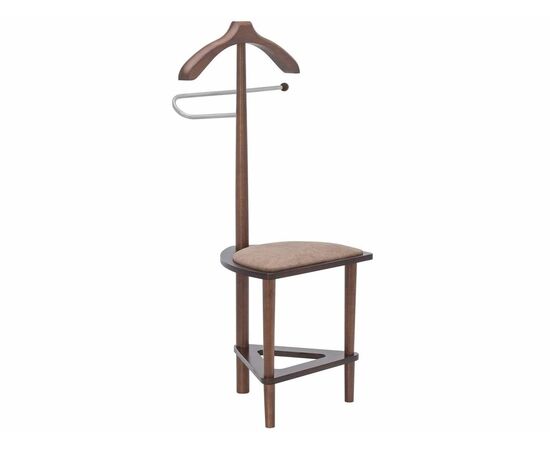 Вешалка костюмная с сиденьем В 26Н средне-коричневый | Интернет магазин мебели и декора LifeDekor
