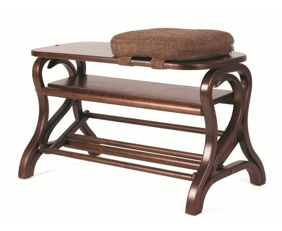 Обувница Диана средне-коричневый/ткань | Интернет магазин мебели и декора LifeDekor