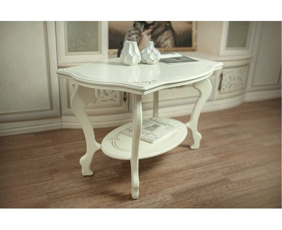 Стол журнальный Берже 1 слоновая кость | Интернет магазин мебели и декора LifeDekor