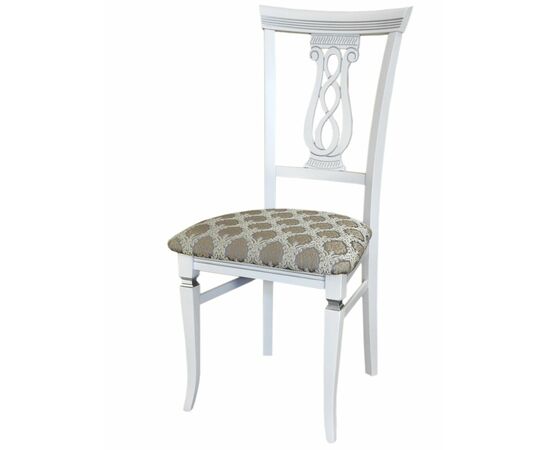 Стул Агнесс белый/серебро, Маркус серебро | Интернет магазин мебели и декора LifeDekor