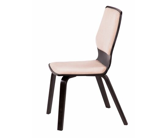 *Стул Бертран ткань слоновая кость, венге структура | Интернет магазин мебели и декора LifeDekor