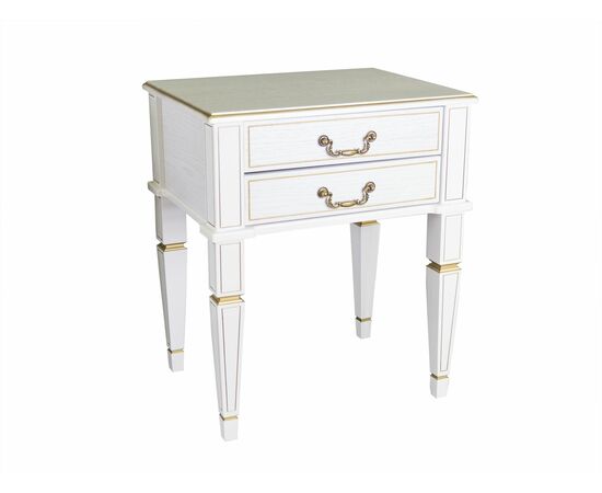 Тумба Васко В 118Н белый ясень/золото | Интернет магазин мебели и декора LifeDekor