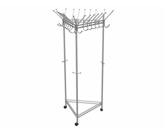 Вешалка напольная на колесах Пико 21 металлик | Интернет магазин мебели и декора LifeDekor