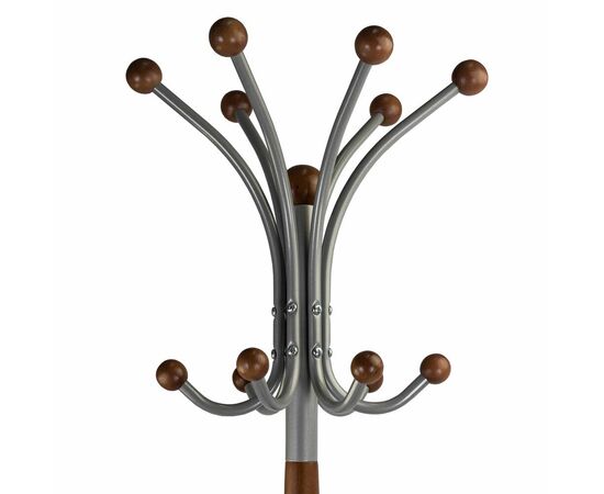 Вешалка напольная Д 1 металлик/ средне-коричневый | Интернет магазин мебели и декора LifeDekor