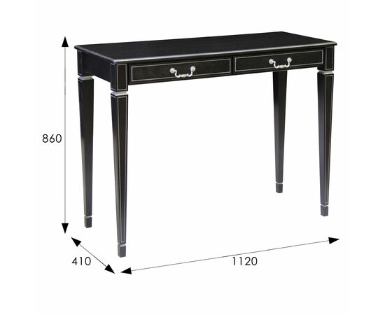 Консоль Васко В 91Н  венге/серебро | Интернет магазин мебели и декора LifeDekor