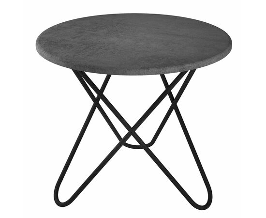 Стол журнальный BeautyStyle 20 серый бетон/черный | Интернет магазин мебели и декора LifeDekor