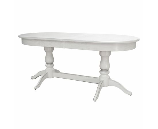 Стол обеденный Тарун 3 раздвижной белый/серебро 150/200*84 | Интернет магазин мебели и декора LifeDekor