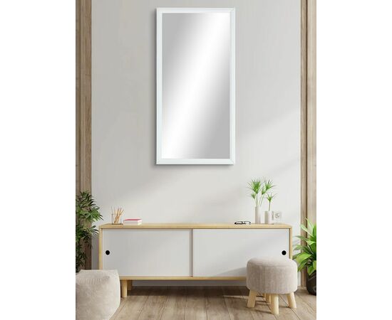 Зеркало настенное Ника белый 119,5 см x 60 см | Интернет магазин мебели и декора LifeDekor