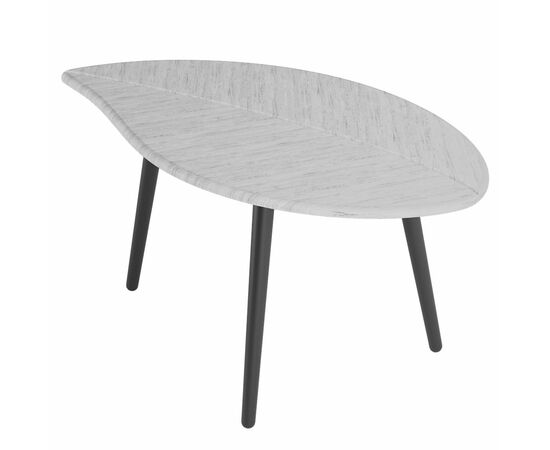 Стол журнальный Берли (12 мм) дуб грей/чёрный | Интернет магазин мебели и декора LifeDekor