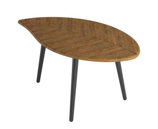 Стол журнальный Берли (12 мм) дуб американский/чёрный | Интернет магазин мебели и декора LifeDekor