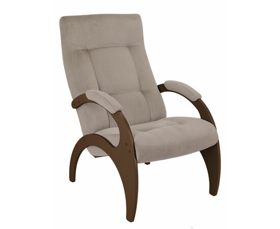 Кресло для отдыха Пири, ткань беж, каркас орех | Интернет магазин мебели и декора LifeDekor