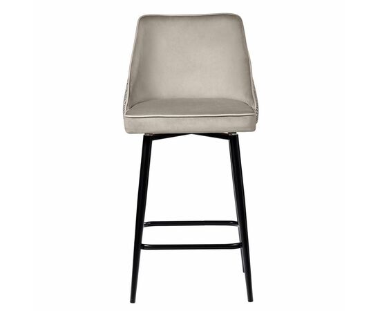 Стул полубарный Dave латте с жаккардом, с поворотным механизмом, изображение 2 | Интернет магазин мебели и декора LifeDekor