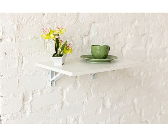 Стол настенный, складной (СЛСК 500 / белый), изображение 4 | Интернет магазин мебели и декора LifeDekor