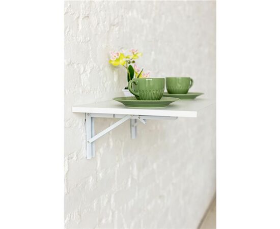 Стол настенный, складной (СЛСК 600 / белый), изображение 5 | Интернет магазин мебели и декора LifeDekor