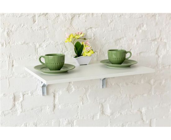 Стол настенный, складной (СЛСК 600 / белый), изображение 6 | Интернет магазин мебели и декора LifeDekor