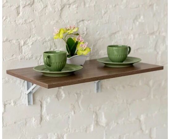 Стол настенный, складной (СЛСК 600 / ясень шимо темный) | Интернет магазин мебели и декора LifeDekor