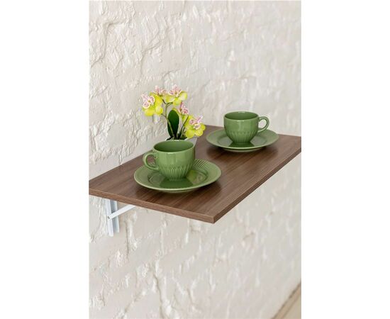 Стол настенный, складной (СЛСК 600 / ясень шимо темный), изображение 5 | Интернет магазин мебели и декора LifeDekor