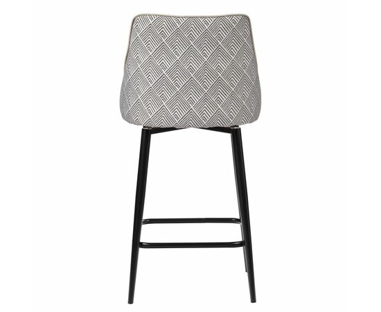 Стул полубарный Dave латте с жаккардом, с поворотным механизмом, изображение 4 | Интернет магазин мебели и декора LifeDekor