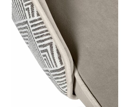 Стул полубарный Dave латте с жаккардом, с поворотным механизмом, изображение 6 | Интернет магазин мебели и декора LifeDekor