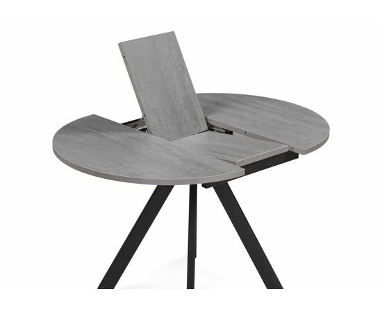 Стол деревянный Трейси 90(120)х90х76 бетон / черный, изображение 4 | Интернет магазин мебели и декора LifeDekor