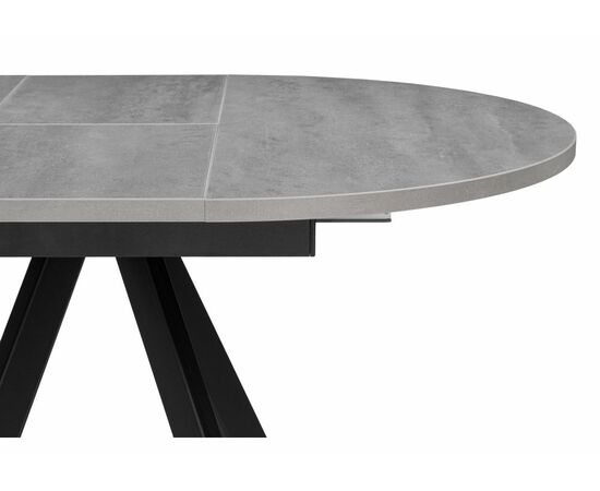 Стол деревянный Трейси 90(120)х90х76 бетон / черный, изображение 5 | Интернет магазин мебели и декора LifeDekor