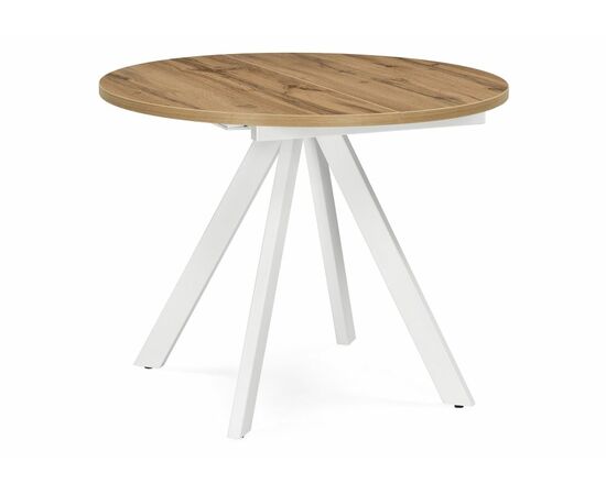 Стол деревянный Трейси 90(120)х90х76 дуб вотан / белый | Интернет магазин мебели и декора LifeDekor