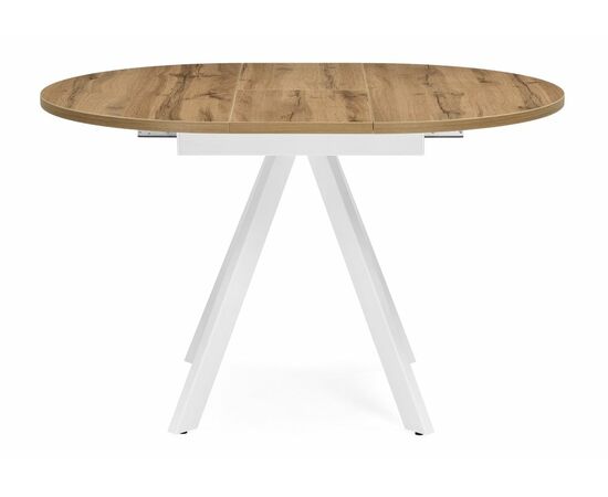 Стол деревянный Трейси 90(120)х90х76 дуб вотан / белый, изображение 3 | Интернет магазин мебели и декора LifeDekor