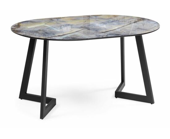 Стол Алингсос 100(140)х100х76 магеллан / черный | Интернет магазин мебели и декора LifeDekor