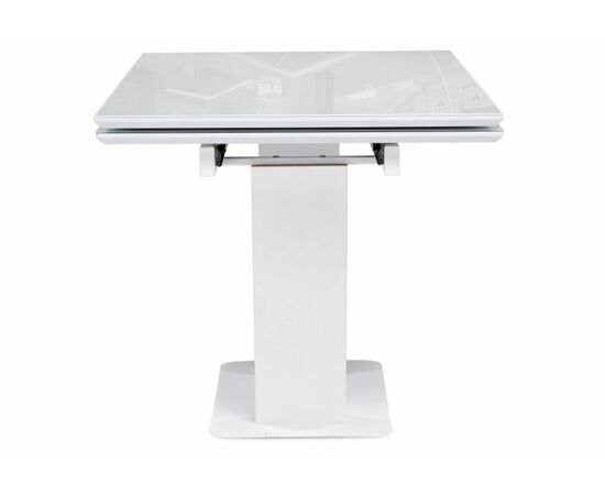 Стол стеклянный Конор 140(200)х80х73 ультра белый / белый, изображение 4 | Интернет магазин мебели и декора LifeDekor