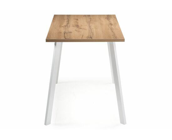 Стол деревянный Тринити Лофт 120x80x75 25 мм дуб вотан / белый матовый, изображение 3 | Интернет магазин мебели и декора LifeDekor