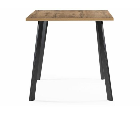 Стол деревянный Тринити Лофт 120x80x75 25 мм дуб вотан / черный матовый, изображение 3 | Интернет магазин мебели и декора LifeDekor
