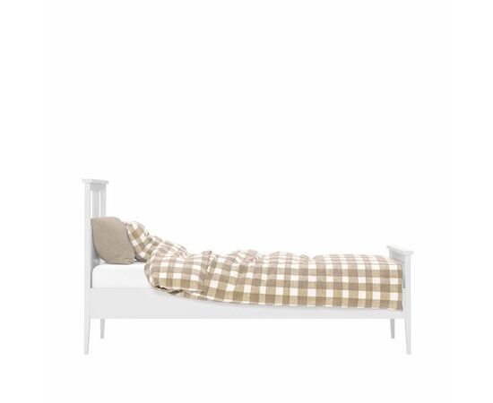 Кровать односпальная "Мира" (90х200 / ламели на ленте / Белый), изображение 2 | Интернет магазин мебели и декора LifeDekor