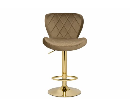Барный стул Porch бежевый / золотой, изображение 2 | Интернет магазин мебели и декора LifeDekor