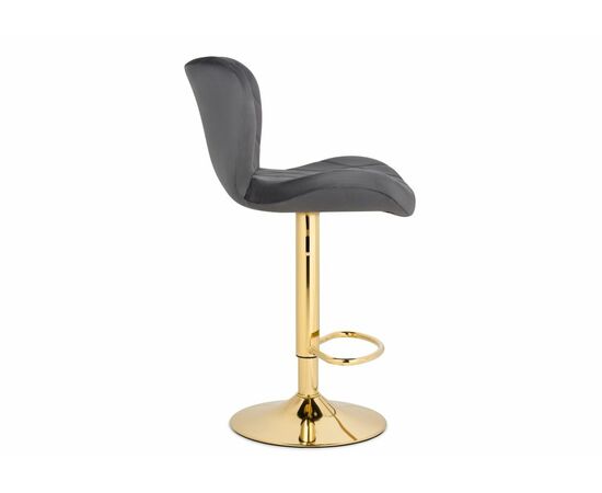 Барный стул Porch темно-серый / золотой, изображение 3 | Интернет магазин мебели и декора LifeDekor