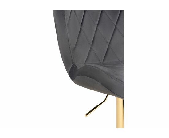 Барный стул Porch темно-серый / золотой, изображение 6 | Интернет магазин мебели и декора LifeDekor