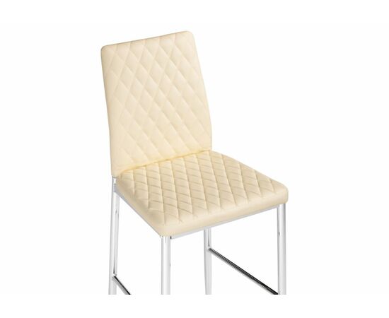 Барный стул Teon бежевый / хром, изображение 5 | Интернет магазин мебели и декора LifeDekor