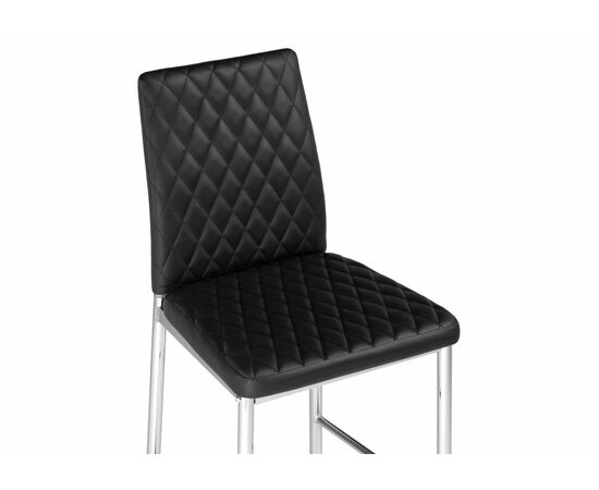 Барный стул Teon черный / хром, изображение 5 | Интернет магазин мебели и декора LifeDekor