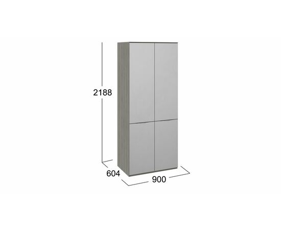 Шкаф для одежды с 2 зеркальными дверями «Либерти», изображение 2 | Интернет магазин мебели и декора LifeDekor