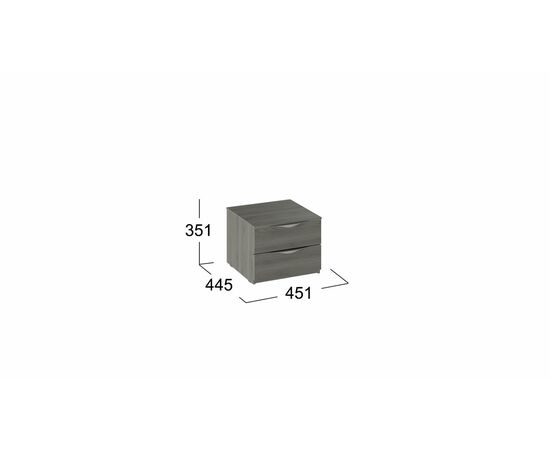 Тумба прикроватная с 2 ящиками «Либерти», изображение 2 | Интернет магазин мебели и декора LifeDekor