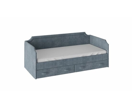 Кровать с мягкой обивкой и ящиками «Кантри» Тип 1 (900) | Интернет магазин мебели и декора LifeDekor