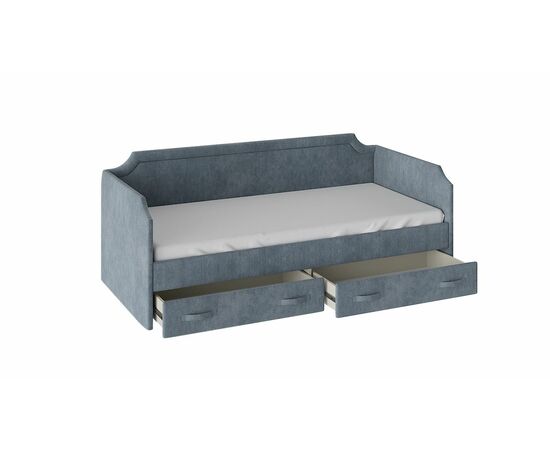 Кровать с мягкой обивкой и ящиками «Кантри» Тип 1 (900), изображение 3 | Интернет магазин мебели и декора LifeDekor