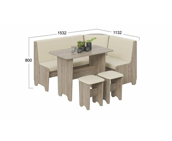 Кухонный уголок «Техас» Исп.1, изображение 2 | Интернет магазин мебели и декора LifeDekor