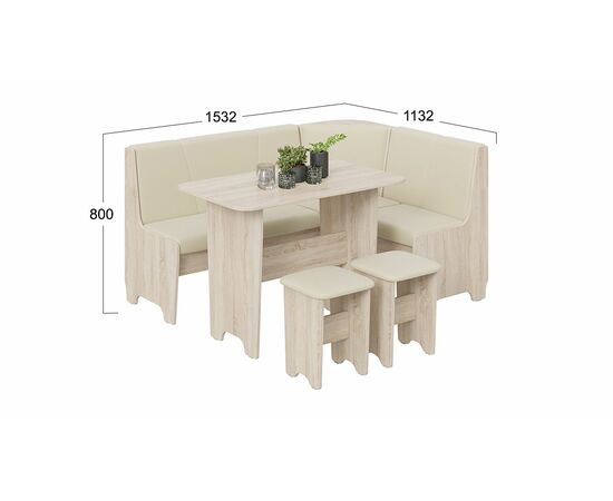 Кухонный уголок «Техас» Исп.1, изображение 2 | Интернет магазин мебели и декора LifeDekor