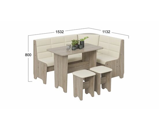 Кухонный уголок «Техас» Исп.2, изображение 2 | Интернет магазин мебели и декора LifeDekor