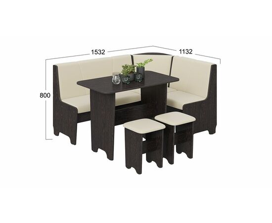 Кухонный уголок «Техас» Исп.1, изображение 2 | Интернет магазин мебели и декора LifeDekor