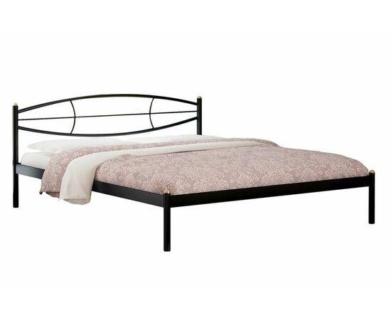 Кровать Аура (160х200/ цвет Чёрный/ металлическое основание), изображение 2 | Интернет магазин мебели и декора LifeDekor