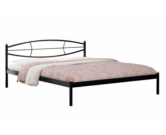 Кровать Аура (140х200/ цвет Чёрный/ металлическое основание) | Интернет магазин мебели и декора LifeDekor